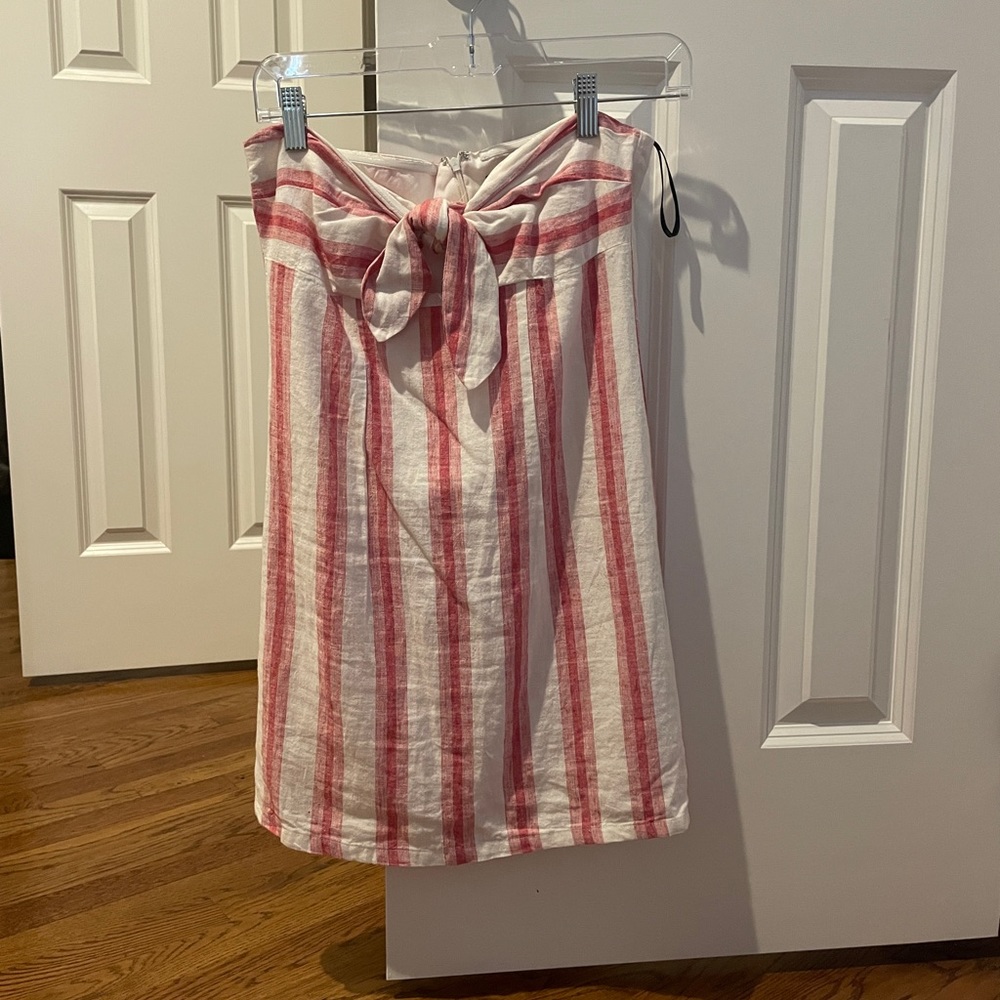 Strapless tie dress